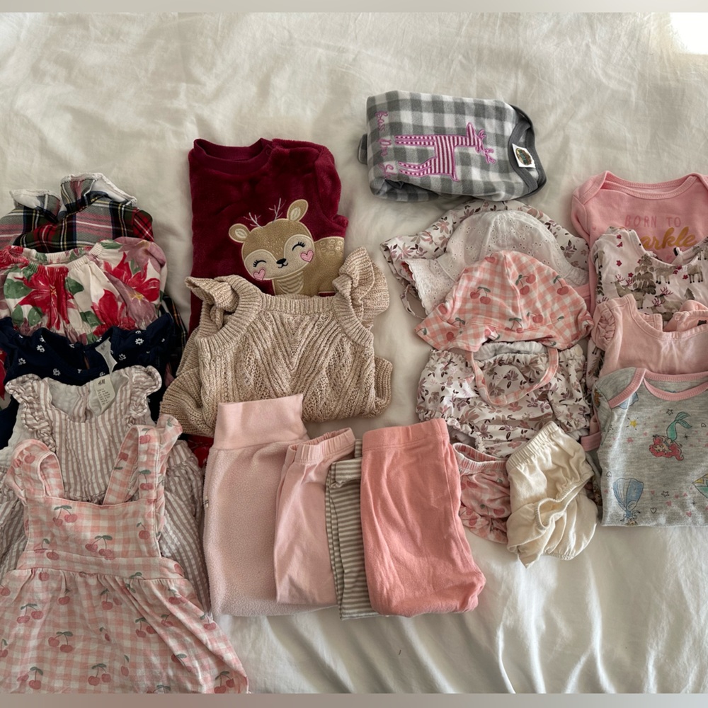 6-9 month baby girl summer to winter bundle